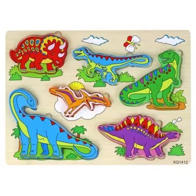 Puzzle drewniane 3D 11el LeanToys
