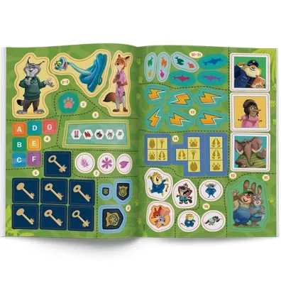 DISNEY ZWIERZOGR�D 2. 100 BROKATOWYCH NAKLEJEK