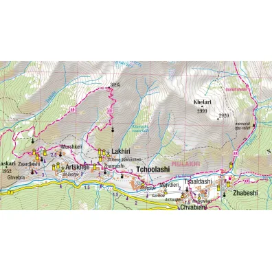 Mapa trekkingowa Kaukaz gruzi�ski 1:75 000