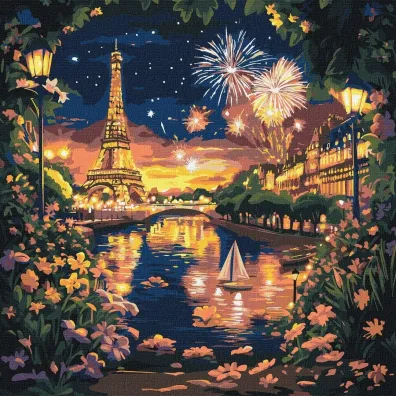Ideyka Malowanie po numerach - Salut dla Pary�a 40x40cm