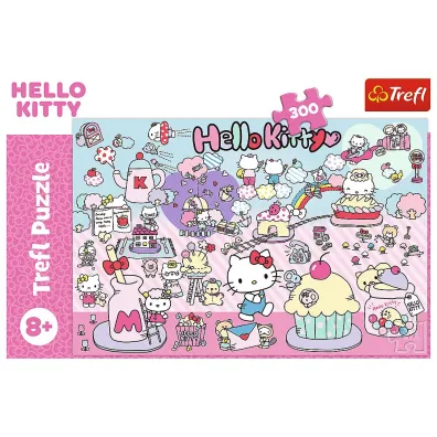 Puzzle 300 el. Poznaj �wiat Hello Kitty Trefl