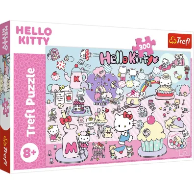 Puzzle 300 el. Poznaj �wiat Hello Kitty Trefl