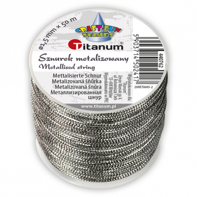 Titanum Sznurek metalizowany z rdzeniem 1,5 mm x 30 m