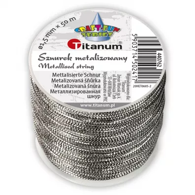 Titanum Sznurek metalizowany z rdzeniem 1,5mm x 30m