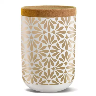 Chic-Mic Pojemnik z tworzywa pla z korkow� pokrywk� golden tiles 1000 ml