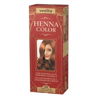 Venita Henna Color balsam koloryzujący z ekstraktem z henny 116 Płomienna Iskra 75 ml