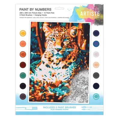 Malowanie po numerach - Leopard 40x30cm Dalprint