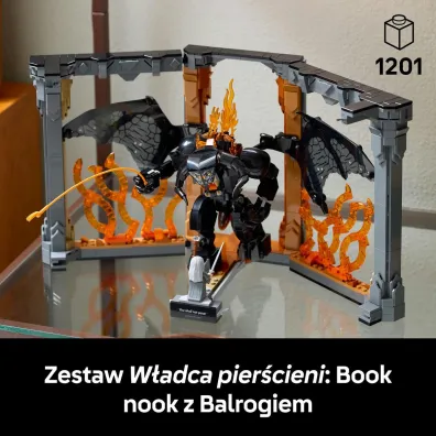 LEGO Icons W�adca pier�cieni: Book nook z Balrogiem 10367