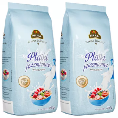 Pzz Patki jczmienne byskawiczne Zestaw 2 x 500 g