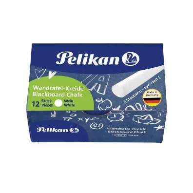 Pelikan Kreda bezpy�owa bia�a 12 szt.