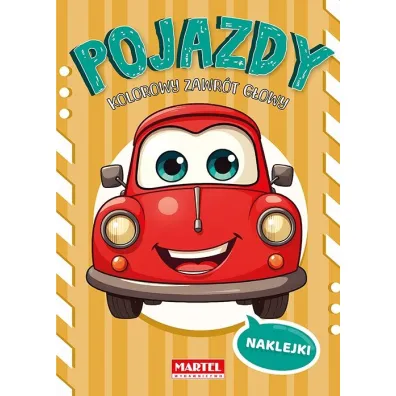 Kolorowy zawr�t g�owy. Pojazdy z naklejkami - Agata Niemirska