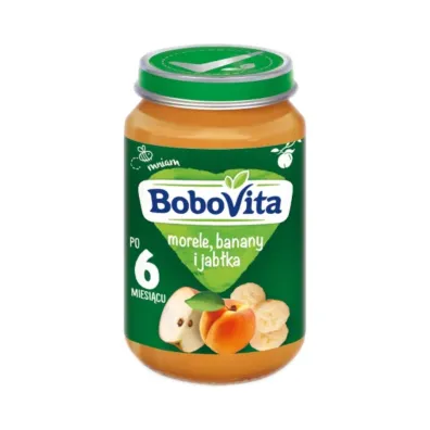 BoboVita Morele banany i jab�ka po 6 miesi�cu 190 g