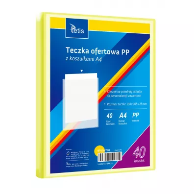 Tetis Teczka ofertowa PP 40 koszulek. A4 ��ta