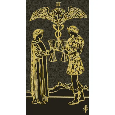 Tarot Gold and Black Edition, karty czarne, zote