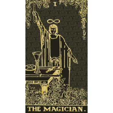 Tarot Gold and Black Edition, karty czarne, zote