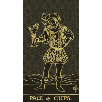 Tarot Gold and Black Edition, karty czarne, zote