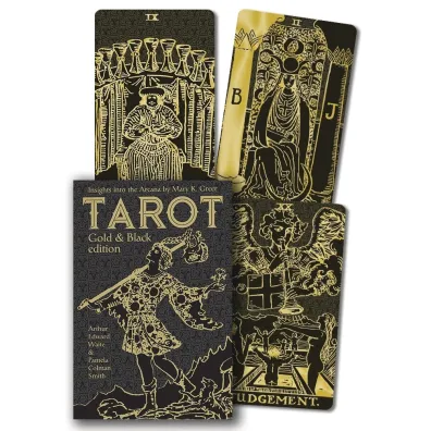 Tarot Gold and Black Edition, karty czarne, zote
