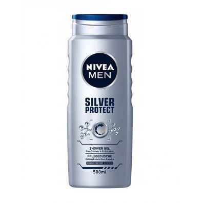 Nivea Men Silver Protect żel pod prysznic do twarzy, ciała i włosów 500 ml