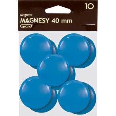 Magnes 40mm niebieski 10szt GRAND