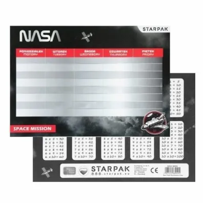 Starpak Plan lekcji z tabliczk� mno�enia Nasa 25 szt.