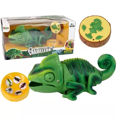 Kameleon zdalnie sterowany zielony 28cm Leantoys