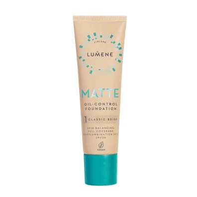 Lumene Matte Oil-Control podk�ad matuj�cy do twarzy SPF20 1 Classic Beige 30 ml