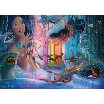 Puzzle 1000 el. Zamki Disneya Pocahontas Ravensburger