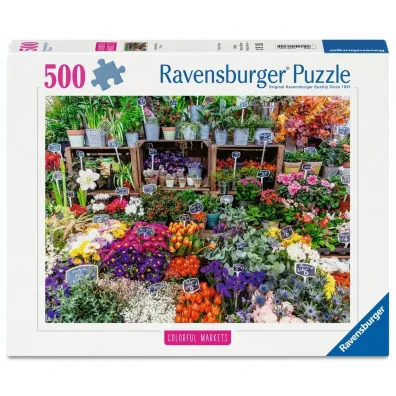 Puzzle 500 Flower Market, France Ravensburger