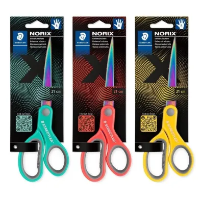 Staedtler No�yczki Norix kolorowe ostrze mix 21cm