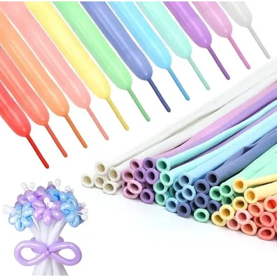 Balony modeliny pastel 100 szt. mix