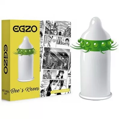 Egzo _Bee`s Knees prezerwatywa z pieszczcymi kolcami Soft 1szt.