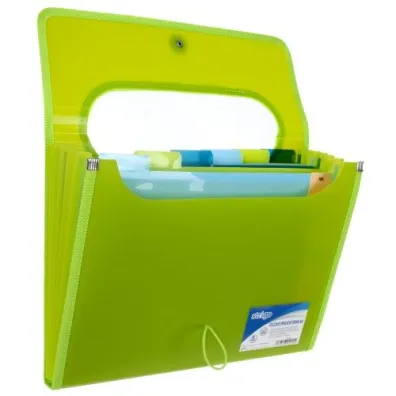 Strigo Teczka A4 z 6 przek�adkami V-file zielona