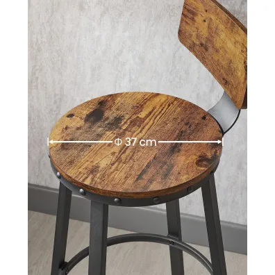 Komplet hokerw krzesa barowe loft