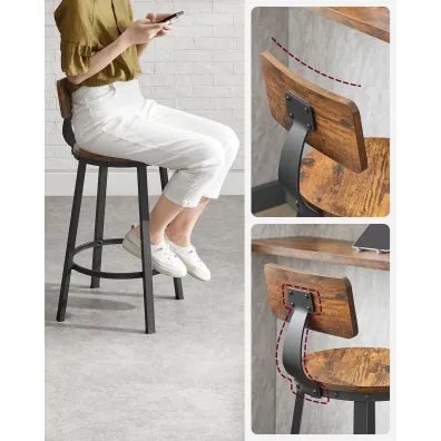 Komplet hokerw krzesa barowe loft
