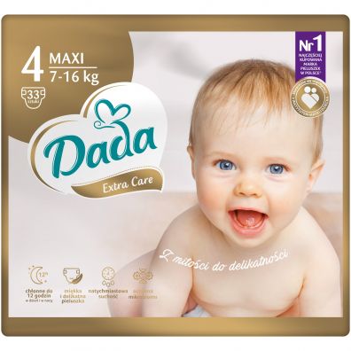 Dada Extra Care Pieluchy Maxi 4 (7-16 kg) 33 szt.
