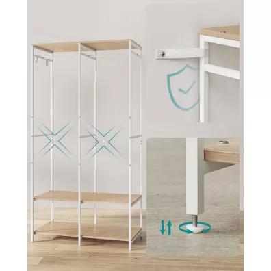 Songmics Otwarta szafa na ubrania biao-beowa 180 cm