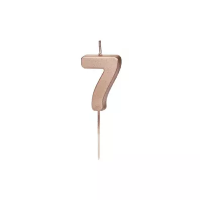 wieczka urodzinowa 7 rowe zoto 4.5cm