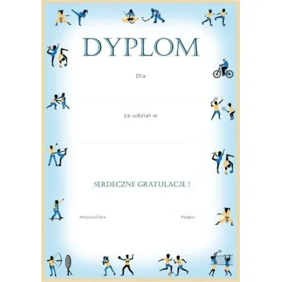 Henry Dyplom A4 Dyscyliny w ramce