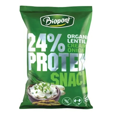 Biopont Chrupki proteinowe o smaku �mietanki z cebul� bezglutenowe 50 g Bio
