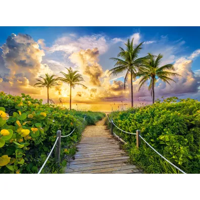 Puzzle 3000 el. C-300617-2 Colorful Sunrise in Miami, USA Castorland