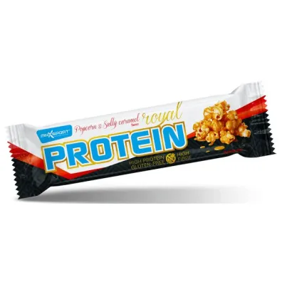 Maxsport Baton proteinowy o smaku s�onego karmelu i popcornu w polewie karmelowej 60 g