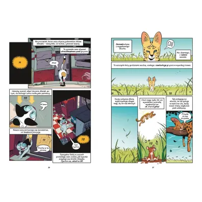 Koty - natura i wychowanie. Naukomiks