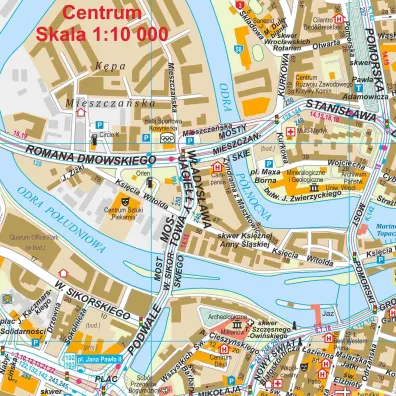 Mapa Wroc�aw 1:20 000