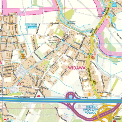 Mapa Wroc�aw 1:20 000