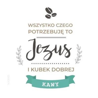 Szaron Podstawka korkowa. Jezus i kubek kawy