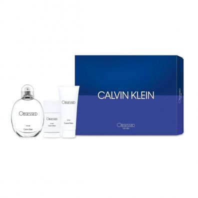 Calvin Klein Obsessed Men Woda toaletowa spray 125ml + Dezodorant w sztyfcie 75ml + Żel pod prysznic 100ml
