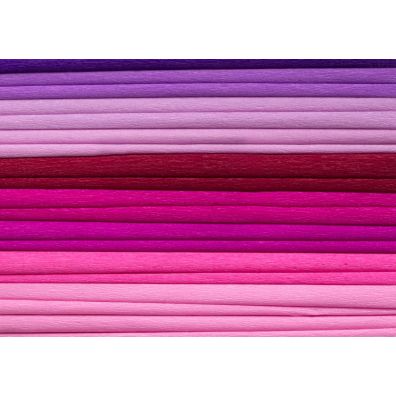 Happy Color Bibua marszczona MIX rowy, 8 kolorw, 25x200 cm, 10 rolek 25 x 200 cm 10 szt.