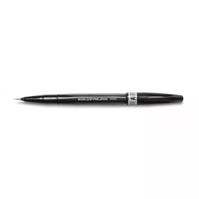 Pentel Precyzyjny pdzelek do kaligrafii SESF37 szary 1 szt.