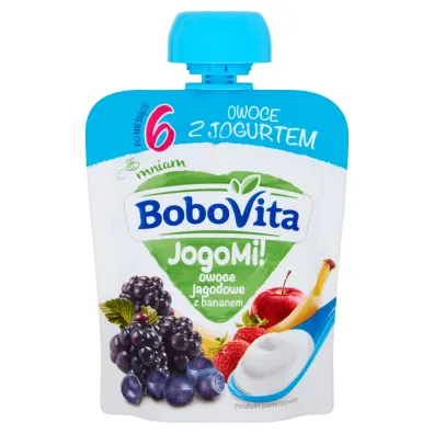 BoboVita JogoMi! Owoce jagodowe z bananem i jogurtem po 6 miesi�cu 80 g