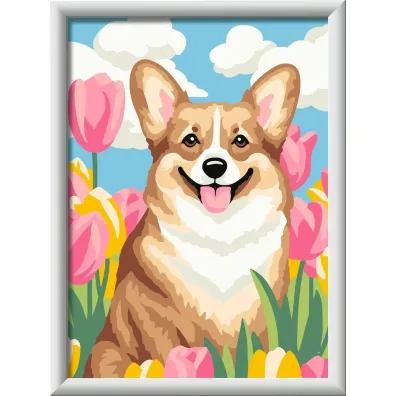 CreArt for Kids Floral Corgi Ravensburger